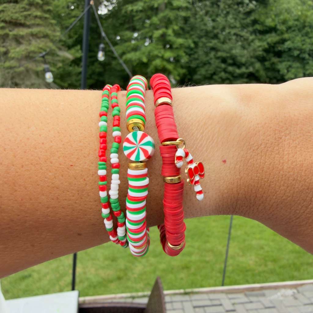 Peppermint Christmas Stack — Set of 4