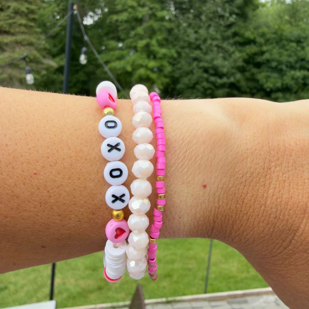 XOXO Pink Stack — Set of 3