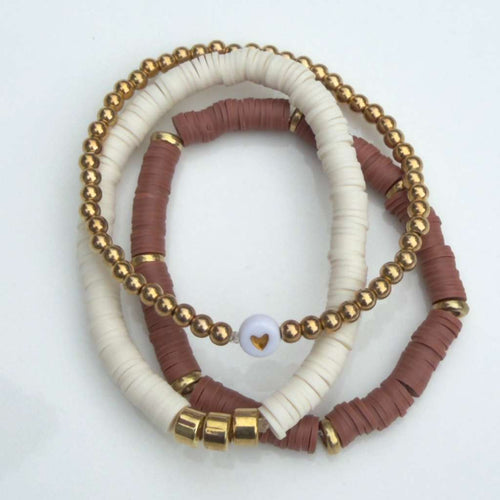 Golden Heart Stack — Set of 3