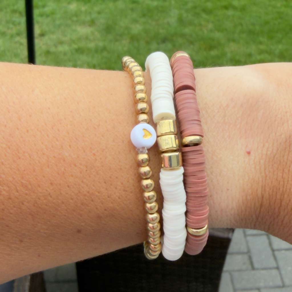 Golden Heart Stack — Set of 3