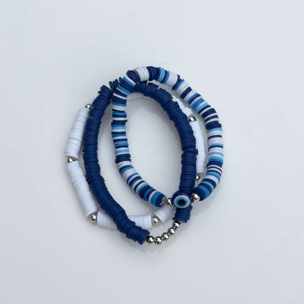 Blue Eye Stack — Set of 3