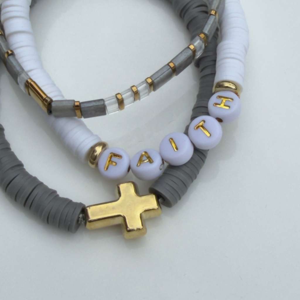 Faith & Grace Stack — Set of 3