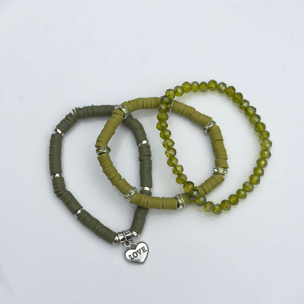 Olive Love Stack — Set of 3