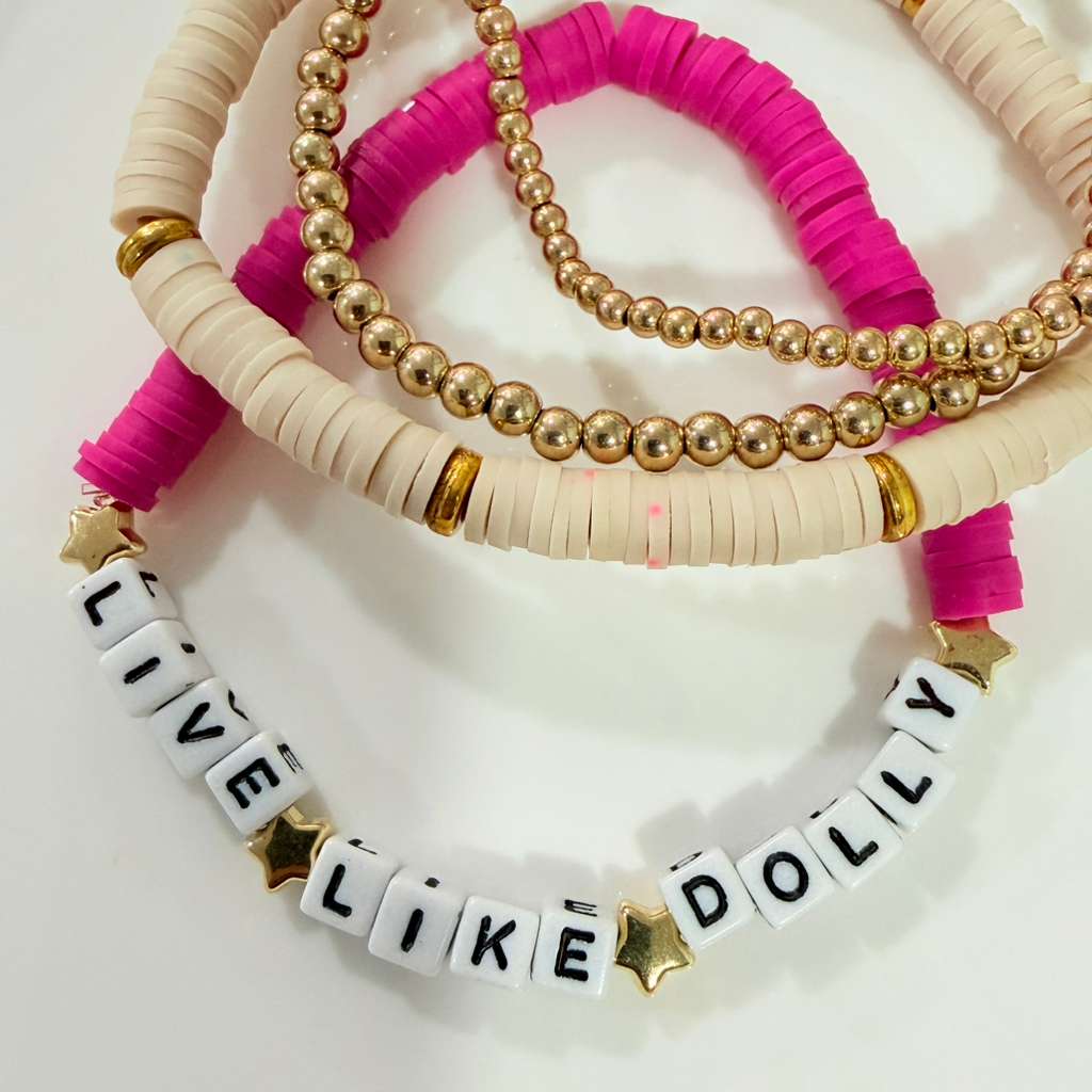 Live Like Dolly Stack — Set of 4
