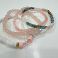 Coastal Blush Bracelet Stack – Set of 4