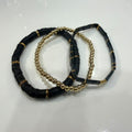 Midnight Gold Bracelet Stack – Set of 3