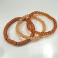 Golden Peach Bracelet Stack – Set of 3