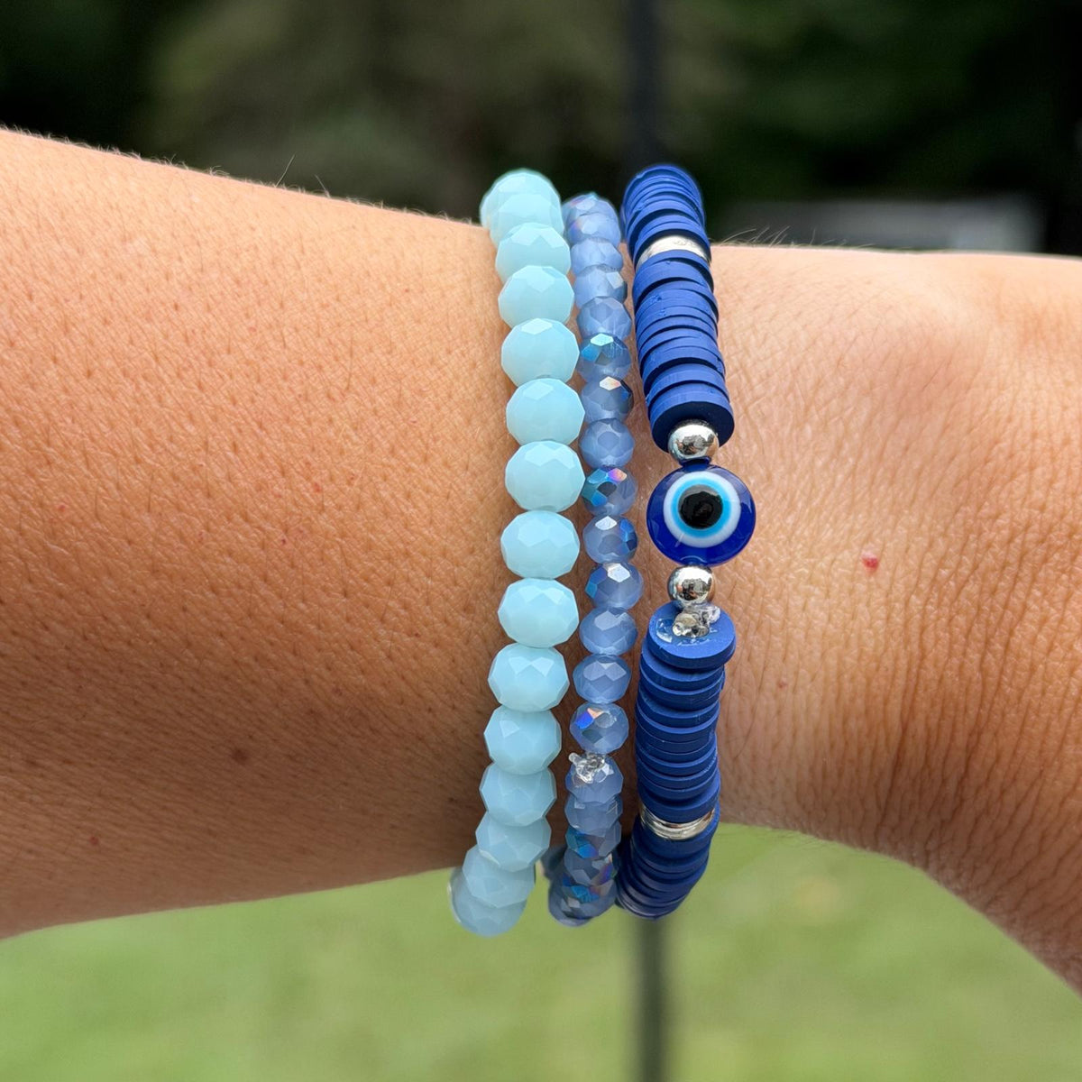 Evil Eye Bracelet Stack – Set of 3
