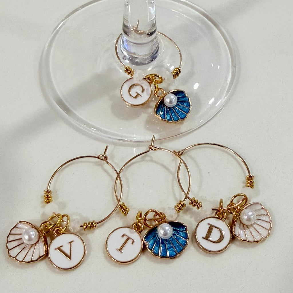 Seaside Initial Cocktail Charm – Personalized