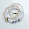 XOXO Bracelet Stack - Set of 4
