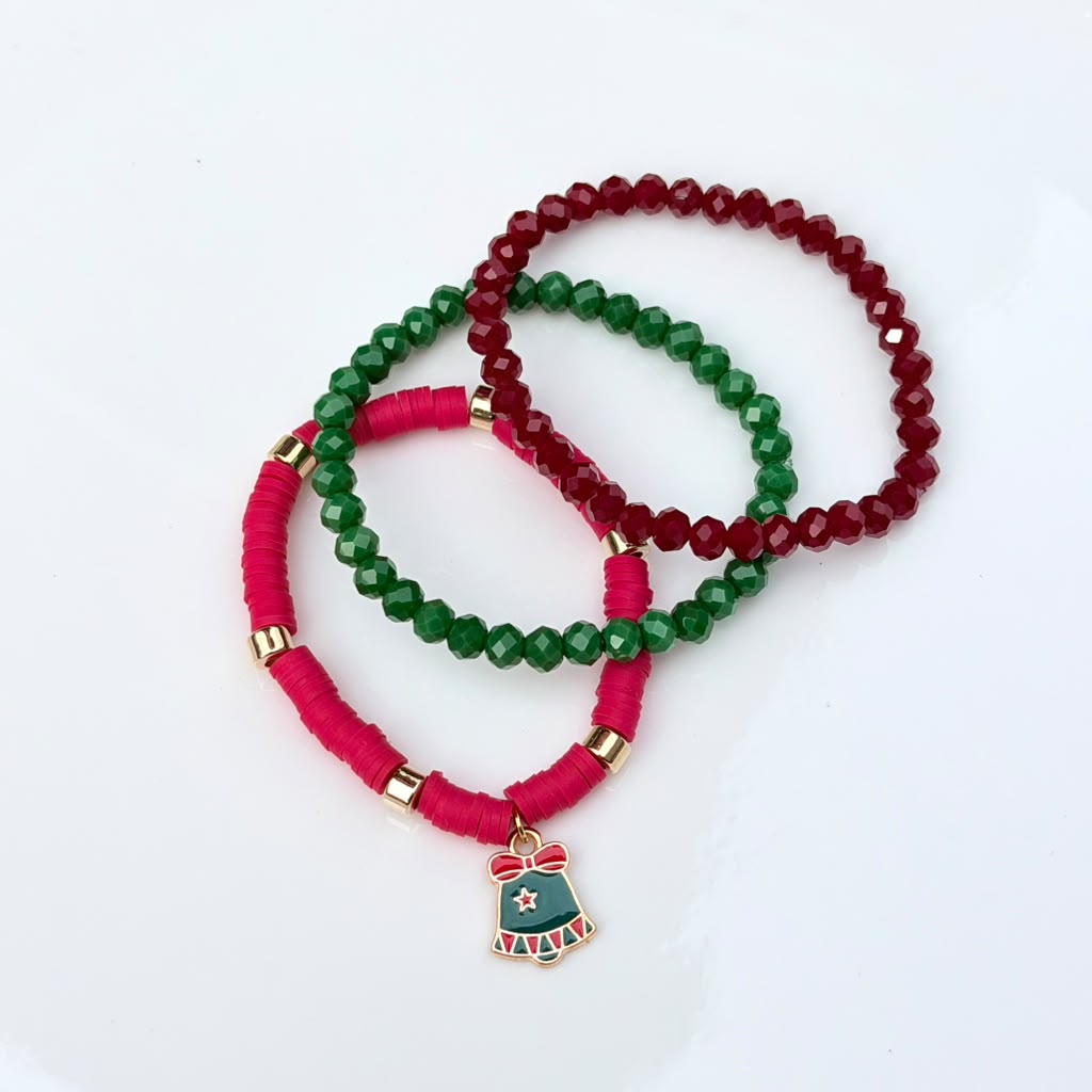 Jingle All the Way Bracelet Stack – Set of 3