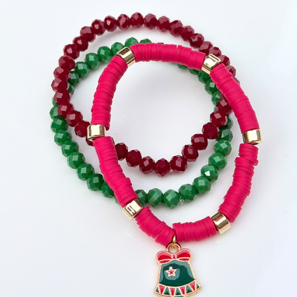 Jingle All the Way Bracelet Stack – Set of 3