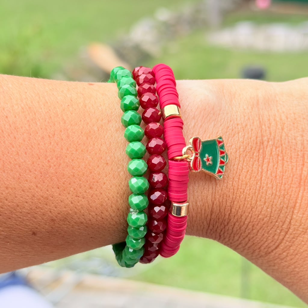 Jingle All the Way Bracelet Stack – Set of 3