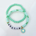 Bestie in Mint Bracelet Stack – Set of 2