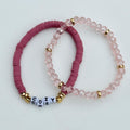 Cozy Pink Bracelet Stack – Set of 2