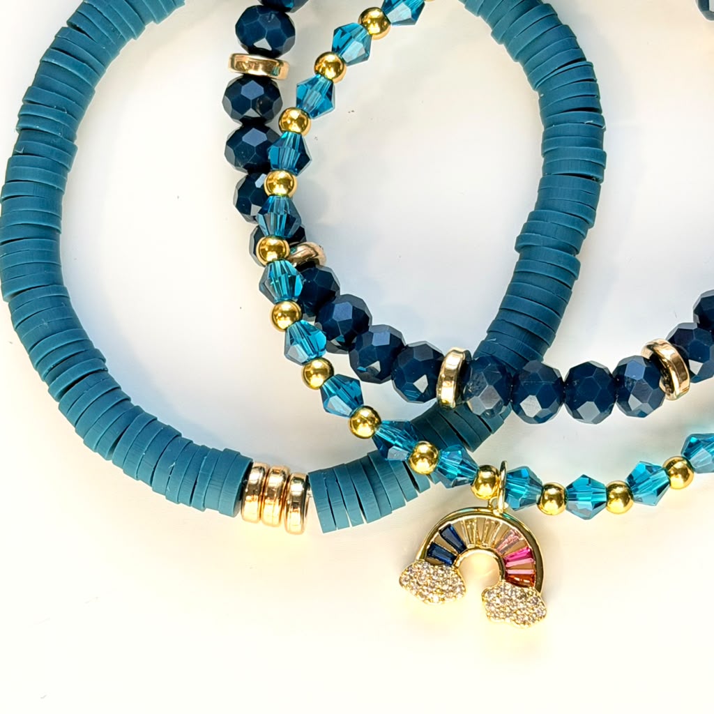Blue Horizon Stack - Set of 3