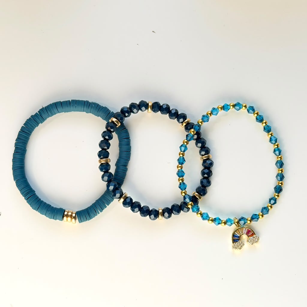 Blue Horizon Stack - Set of 3